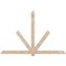 Ekena Millwork Kennewick Smooth Timber Gable Bracket, Douglas Fir, 108"W x 72"H x 3 1/2"D x 5 1/2"F, 16/12 Pitch GBW108X72X0406KEN00SDF - alternate 1